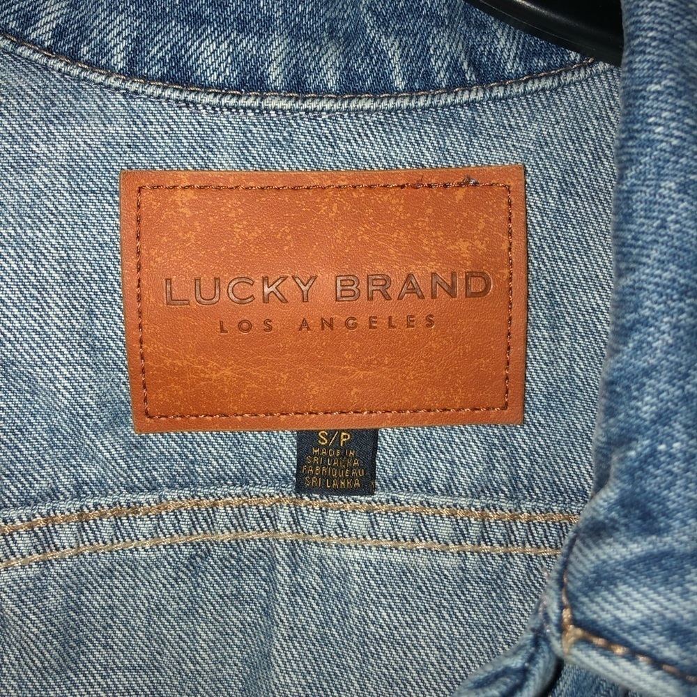 Lucky Brand denim jean jacket size small western denim coat boho jacket - Picture 3 of 6
